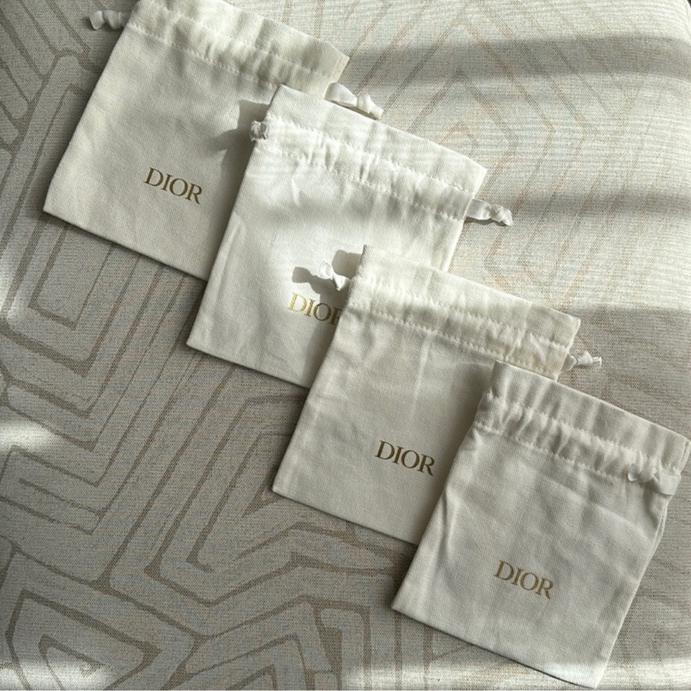 Dior mini dust bags / pouch x 4